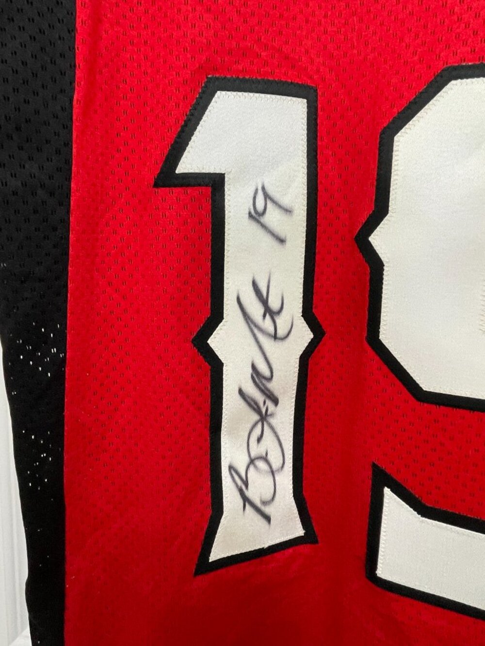Autographed Bo Levi Mitchell Calgary Stampeders New Era CFL Jersey Medium Signed - Picture 12 of 13